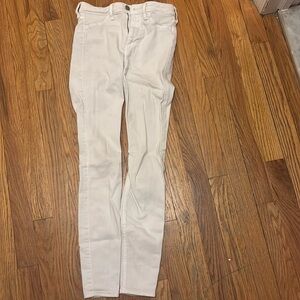 Hollister white high-rise jeans legging. W24,L28